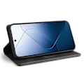 Miniatyrbillede 2 af 8: SKALO Xiaomi 14 5G GQ.UTROBE Pungetui i PU-læder - Sort Black
