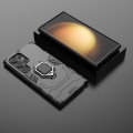Miniatyrbild 4 av 5: SKALO Samsung S24 Ultra Armor Hybrid Metallring skal - Svart Svart