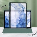 Miniatyrbild 5 av 5: SKALO Samsung Tab S9+/S9 FE+ 360 PU-Läder Fodral - Grå grå