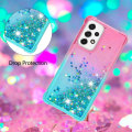 Miniatyrbild 4 av 6: SKALO Samsung A53 5G Kvicksand Glitter Hjärtan TPU-skal - Rosa-Turkos multifärg