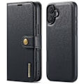 Miniatyrbillede 8 af 10: DG MING iPhone 16 Plus 2-i-1 Magnet Pungetui - Sort Black