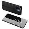 Miniatyrbillede 1 af 8: SKALO Xiaomi Redmi 12C 4G Clear View Mirror Etui - Sort Black