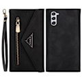 Miniatyrbillede 1 af 10: SKALO Samsung S24+ Evelope Clutch 8-RUM - Sort Black