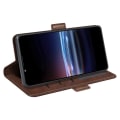 Miniatyrbillede 5 af 6: SKALO Sony Xperia PRO-I Premium Wallet Flip Cover - Brun Brown