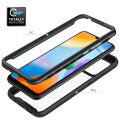 Miniatyrbillede 5 af 7: SKALO Xiaomi Redmi 10C Stødsikker Clear Hybrid Cover - Sort Black