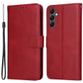 Pikkukuva 2 / 9: SKALO Samsung A25 5G PU-nahkainen Lompakkokotelo - Valitse väri Red