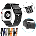 Pikkukuva 1 / 7: SKALO Nato-ranneke Nylon Apple Watch Series 4-6 40mm - Valitse väri Black
