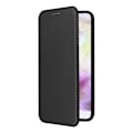 Pikkukuva 8 / 9: SKALO Samsung A56 5G Carbon Fiber Lompakkokotelo - Musta Black