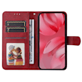 Miniatyrbillede 3 af 8: SKALO Google Pixel 9a PU-læder Flip Cover - Vælg farve Red