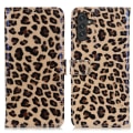 Miniatyrbillede 1 af 8: SKALO Samsung A04s 4G Leopardmønstret pungetui i PU-læder Multicolor