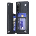 Miniatyrbillede 4 af 7: SKALO Sony Xperia 10 V PU-læder Cover med Pung - Sort Black