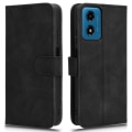 Pikkukuva 1 / 6: SKALO Motorola Moto E14 4G Matt PU Nahka lompakkokotelo - Musta Black