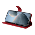 Miniatyrbillede 4 af 9: SKALO Xiaomi 14T PU-læder Pungetui - Vælg farve Red