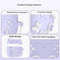 Pikkukuva 7 / 9: SKALO AirPods 4 Cute Cat Controller Kotelo - Violetti Purple
