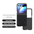 Miniatyrbillede 2 af 6: SKALO Motorola Razr 50 5G ABEEL PU læder Fold Cover - Sort Black