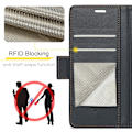 Miniatyrbillede 6 af 11: CaseMe Samsung A16 023 Series PU-Läder Flip Cover - Sort Black