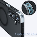 Miniatyrbillede 6 af 11: SKALO Samsung A16 Skin-touch Hybrid Cover - Sort Black