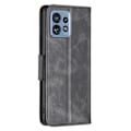 Miniatyrbillede 7 af 7: SKALO Motorola Edge 40 Pro 5G Flip Cover m. pung i PU-læder - Sort Black