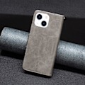 Miniatyrbild 5 av 7: SKALO iPhone 15 Plånboksfodral i PU-Läder - Grå grå