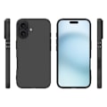 Pikkukuva 5 / 5: SKALO iPhone 16 Mattamusta erittäin ohut TPU-suojakuori Black