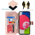 Miniatyrbild 3 av 11: SKALO Samsung A53 5G Premium Cut Plånboksfodral - Roséguld Rosa guld