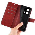 Miniatyrbillede 4 af 6: SKALO Motorola Moto G84 5G Premium Wallet Flip Cover - Rød Red