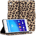 Miniatyrbillede 3 af 3: Sony Z3+ | Plånboksfodral med leopardmönster MultiColor #3 Brun