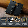 Miniatyrbillede 4 af 11: DG MING Samsung S24+ 2-i-1 Magnet Pungetui - Sort Black