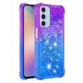 Miniatyrbild 1 av 7: SKALO Samsung A15 5G Kvicksand Glitter Hjärtan TPU-skal - Lila-Blå multifärg