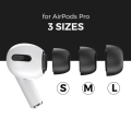Miniatyrbillede 6 af 6: AHASTYLE AirPods Pro 1/2 Ørepropper med Memory Foam Sort - Large Black