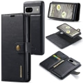 Miniatyrbillede 1 af 10: DG MING Google Pixel 8a 2-i-1 Magnet Pungetui - Sort Black