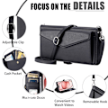 Miniatyrbillede 8 af 11: SKALO iPhone 16 Pro Max Evelope Clutch 5-RUM - Sort Black