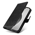 Miniatyrbillede 6 af 9: SKALO iPhone 16 Pro Max PU-læder Pungetui - Vælg farve Black