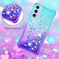 Miniatyrbild 5 av 7: SKALO Samsung A26 5G Kvicksand Glitter Skal - Turkos-Lila multifärg