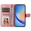 Pikkukuva 3 / 9: SKALO Samsung A35 5G PU-nahkainen Lompakkokotelo - Valitse väri Pink