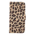 Miniatyrbild 2 av 5: SKALO iPhone 13 Mini Leopard mönstrad Plånboksfodral i PU Läder multifärg
