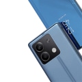 Miniatyrbillede 5 af 7: SKALO Xiaomi Redmi Note 13 5G Clear View Flip Cover - Guld Gold