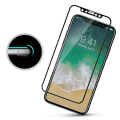 Miniatyrbillede 3 af 5: SKALO iPhone X/XS FULL-FIT Hærdet Glas Skærmbeskyttelse - Vælg farve Black