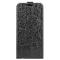 Miniatyrbillede 8 af 9: SKALO Samsung S25 Ultra Vertical Flip PU-Læder Flip Cover - Sort Black