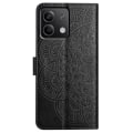 Miniatyrbild 8 av 9: SKALO Xiaomi Redmi Note 13 5G Mandala Plånboksfodral - Svart Svart