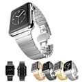 Miniatyrbild 1 av 3: SKALO Metallarmband "Flat" Apple Watch SE 44mm - Fler färger Rosa guld