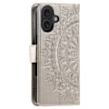 Pikkukuva 6 / 6: SKALO iPhone 16 Mandala lompakkokotelo - Kulta Gold
