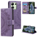 Pikkukuva 7 / 7: SKALO Xiaomi Redmi Note 13 4G Mandala lompakkokotelo - Violetti Purple