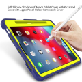 Pikkukuva 6 / 6: SKALO iPad Air (2020/2022) Extra Shockproof Armor Iskunkestävä kuori - Sininen Blue