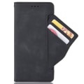 Pikkukuva 5 / 8: SKALO Motorola Edge 30 Ultra 5G 6-lokeroa Lompakkokotelo - Musta Black