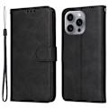 Miniatyrbillede 2 af 9: SKALO iPhone 16 Pro Max PU-læder Pungetui - Vælg farve Black
