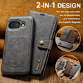 Pikkukuva 8 / 11: DG MING Google Pixel 9a 2-in-1 Magneetti Lompakkokotelo - Harmaa Grey