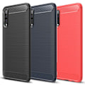 Miniatyrbillede 1 af 9: Stöttåligt Armor Carbon TPU-skal Samsung A70 Red