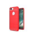Pikkukuva 2 / 7: SKALO iPhone 7/8 Plus Armor Carbon Iskunkestävä TPU suojakuori - Valitse väri Red