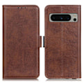 Pikkukuva 1 / 7: SKALO Google Pixel 8 Pro Premium Wallet Lompakkokotelo - Ruskea Brown